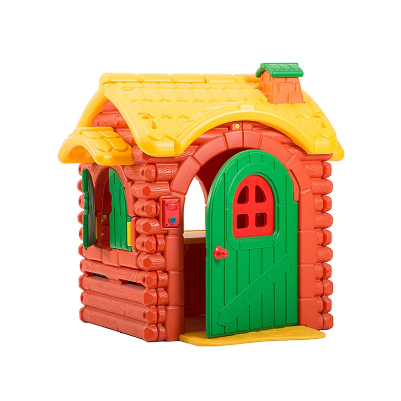 
2020 New Plastic Kids Fiber Optic Playground Playhouse Christmas Village Toy Houses For Boys Play Game House For Sale 