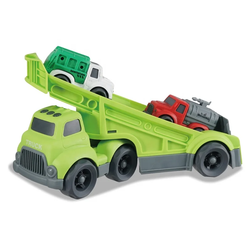 Пластиковый Игрушечный Грузовик с мини-слайдом