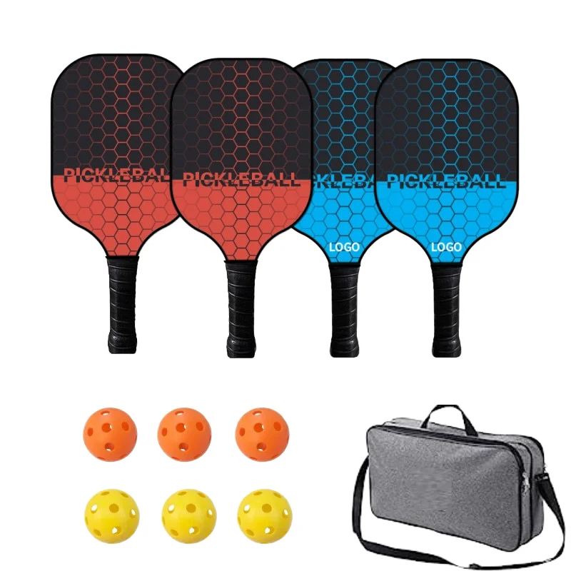 PP Honeycomb Drawstring Zipper Backpocket Durable Storage Solution 2 Fiberglass Pickleball Rackets 4 Balls 1 Drawstring Back Bag