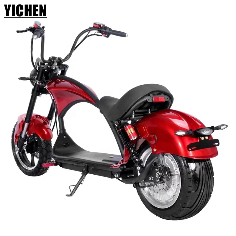 YICHEN EEC Moto Electrica De Carga Retro Coco City 3000w Superbike Motorcycle Fast Electric Scooter 1500w 60v 20Ah 2000w