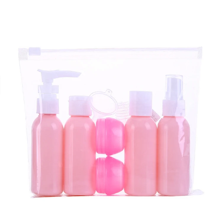 
Vacuum Travel Bottle Package Set Plastic Airless Lotion Bottle Cosmetics Bottle Set 6pcs 