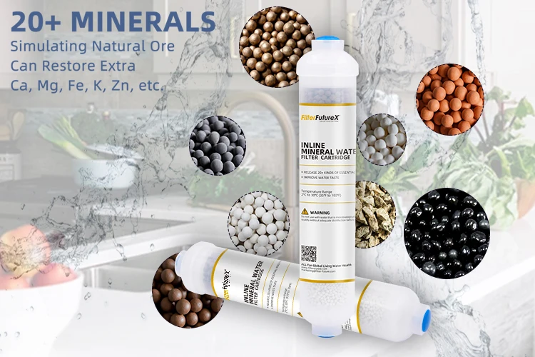 10 Inch Home Alkaline Mineral Cartridge Bio Ceramic Balls Water Filter Mineral Cartridge