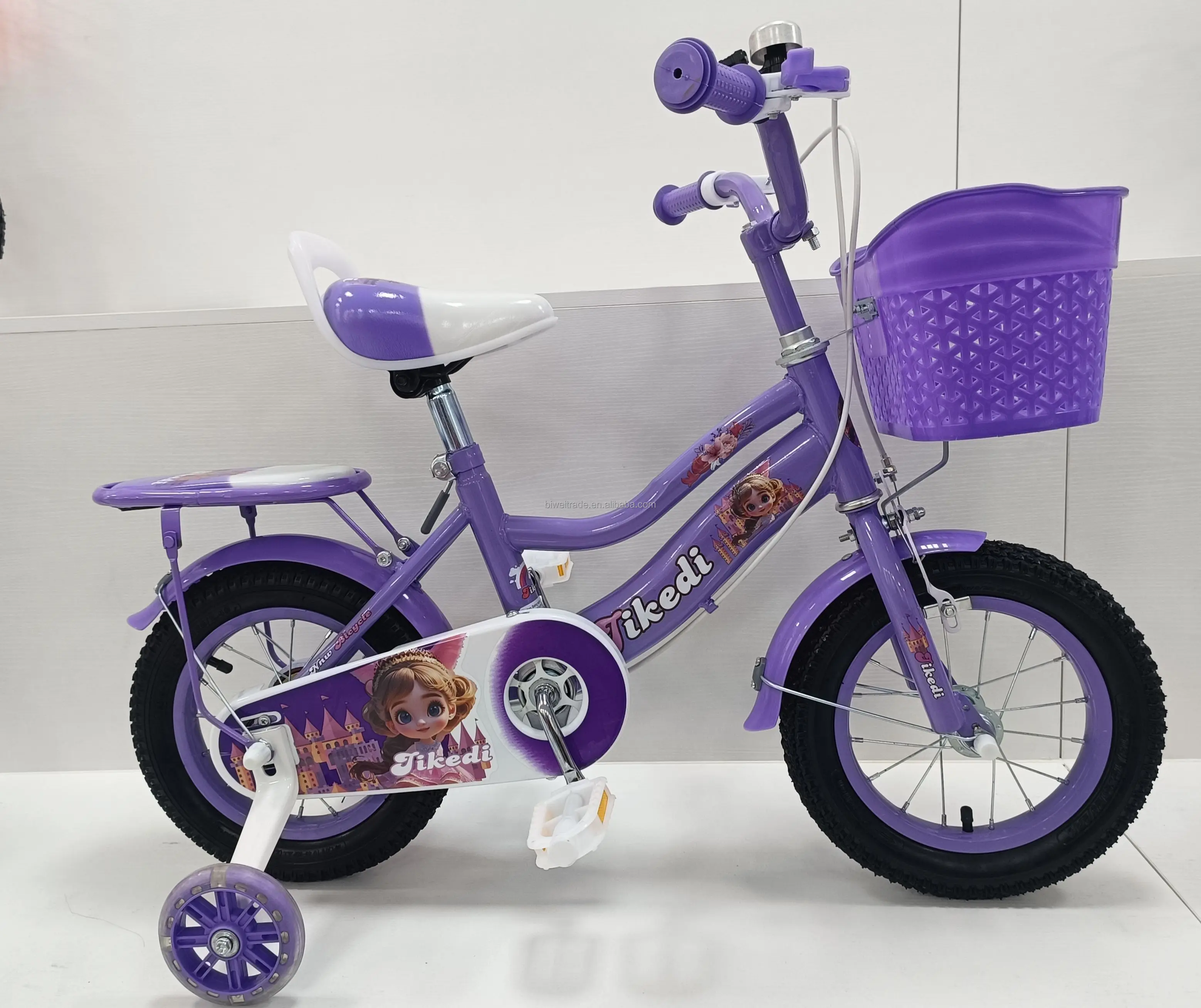 Factory cheap price 4 Wheel girl cycle 12 14 16 18 20 Inch Children Bicycle Kids Bike For 2 3-8 Year Kids