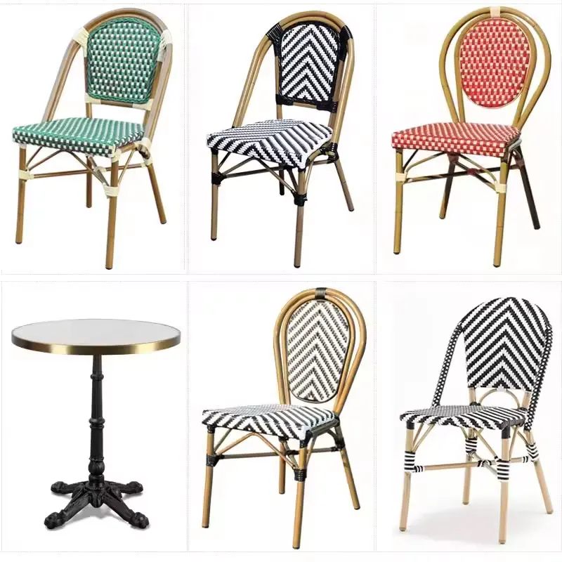 Hot Selling Modern Round Marble Cafe Bistro Table and Chairs for Events