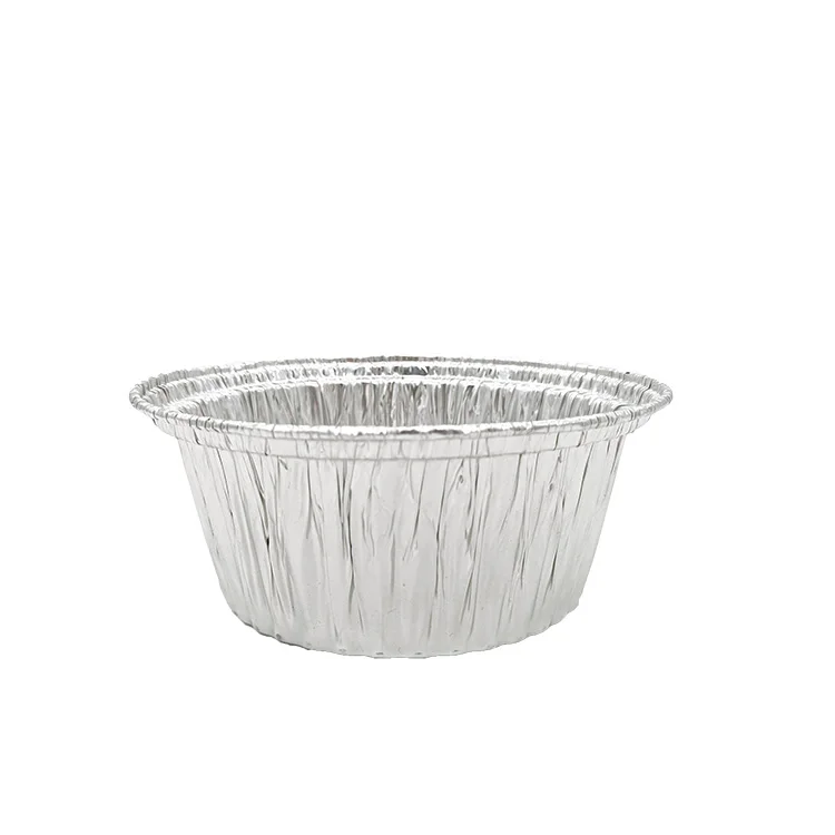 
Factory shallow large round food packaging baking pizza hand popcorn disposable bakeware 6 cups with aluminum foil 