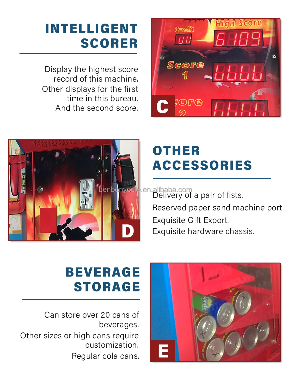 Hot Street Amusement Boxing Punch Machine Arcade Punching Machine Outdoor Ultimate Dragon Fist Big Punch Boxing Game Machine