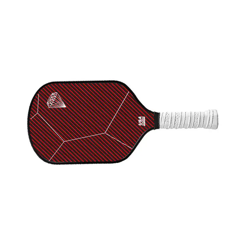 Custom Black Red Thermoformed 16MM Thickness Pickleball Paddle rough texture High friction surface pickleball paddles