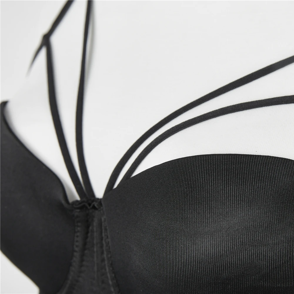 China Private Label Hot Self Adhesive Hot Plus Size Strap Korean Padded Push Up Bra For Girl Women