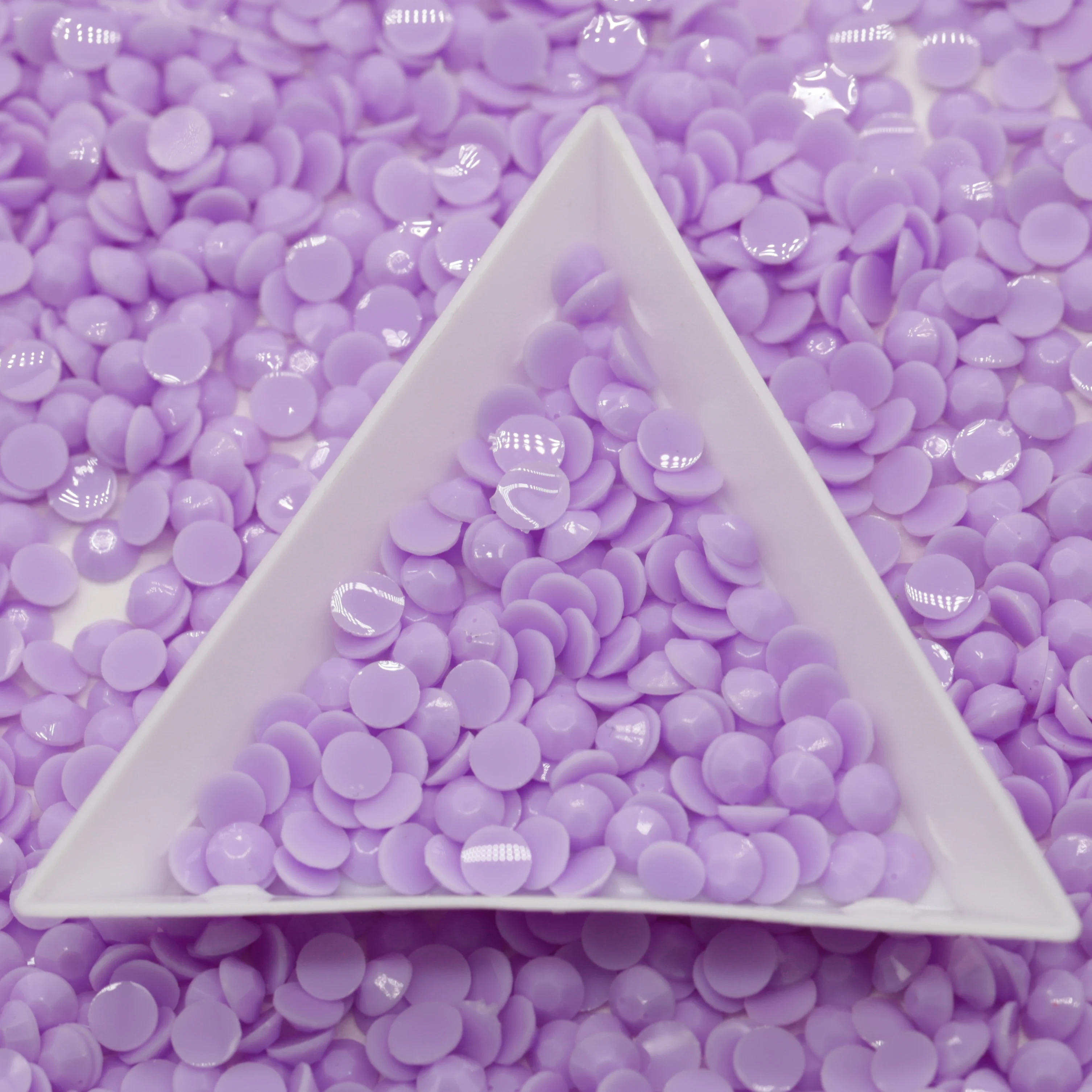 WHATSTONE Macaron Lilac 3mm 4mm 5mm Flatback Crystal Loose Stone Jelly  Resin Opaque Rhinestone Beads For Dance Costume Design