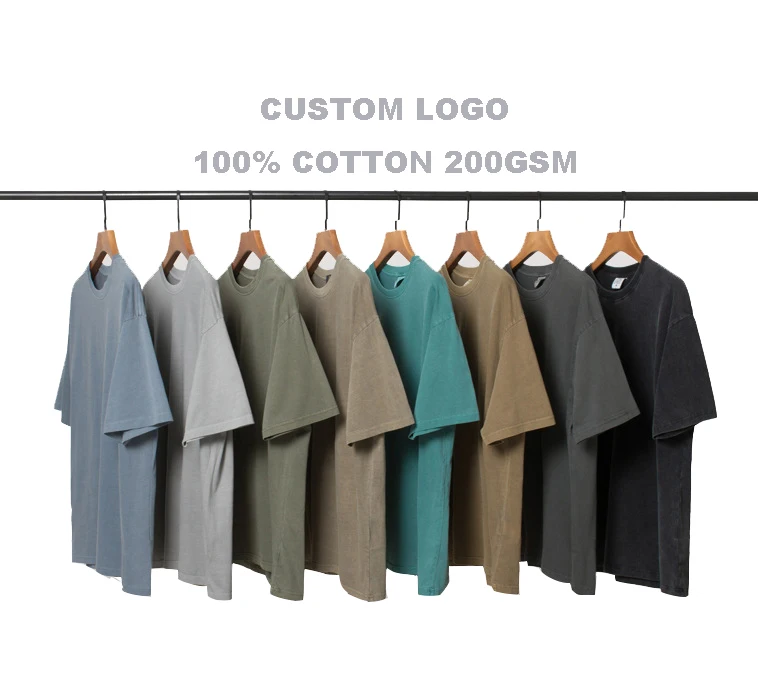 
Top Cotton Camisetas Vintage Shirts Cotton Acid Wash T-shirt Enzyme Wash Drop Shoulder Oversized Tshirt Graphic Shirt For Men 