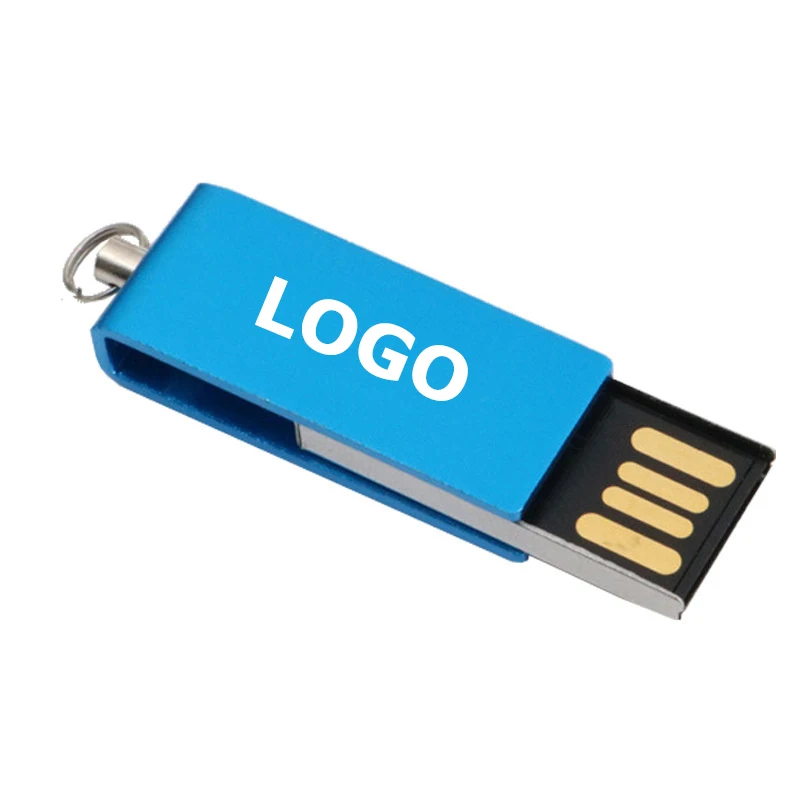 Factory OEM logo 32gb usb flash drive mini metal swivel pendrive custom memory stick flash disk 2GB 4GB 8GB 16GB USB flash drive