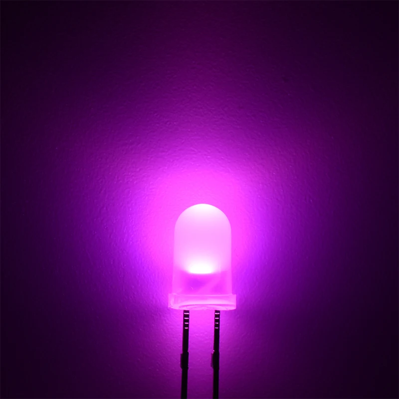 CZINELIGHT Factory 5mm Round Top Diffused pink Dip Led Diode