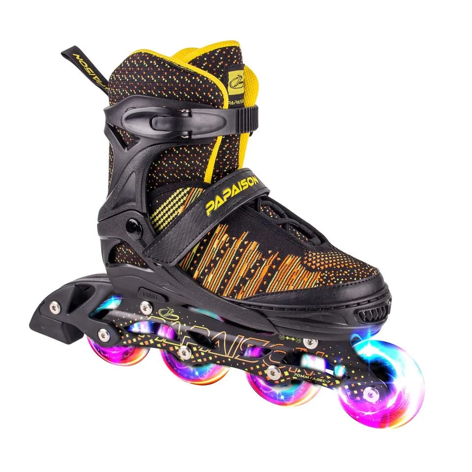 Popular Adjustable Inline Skates With LED Light Carbon Steel ABEC-7 Bearing Roller Skates Kids Boys Girls Skate Shoes