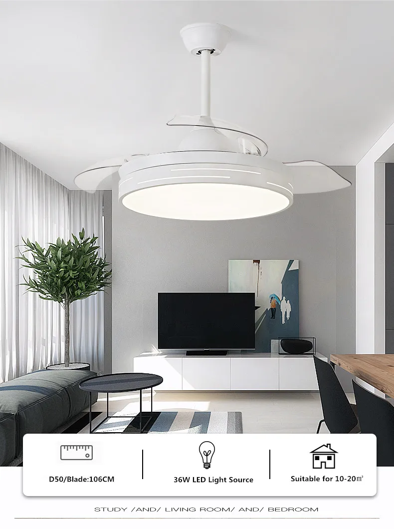 
Chinese Ceiling Fans Prices 42/52 inch Iron Blade Concealed Ceiling Fan Light 