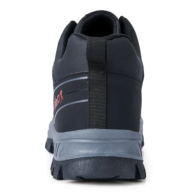 Ankle boots black and grey two color breathable hiking shoes men outdoor boots