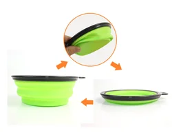 Silicone Pet Bowl Portable Outdoor Pet Folding Bowl for Cats and Dogs Silicone Pet Bowl