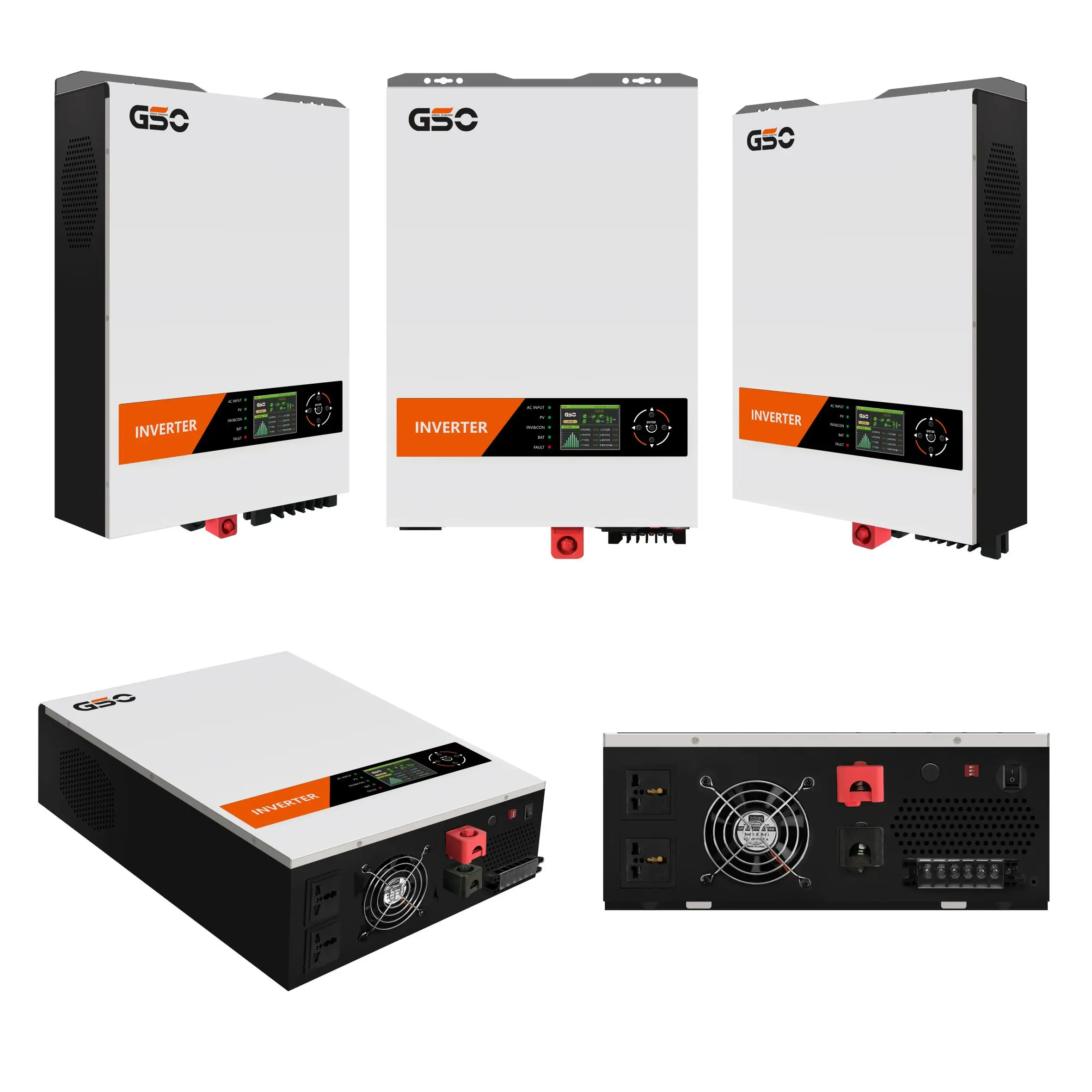 GSO 3KW 5KW off grid inverter power dc to ac all in one machine with controller single phase inverter