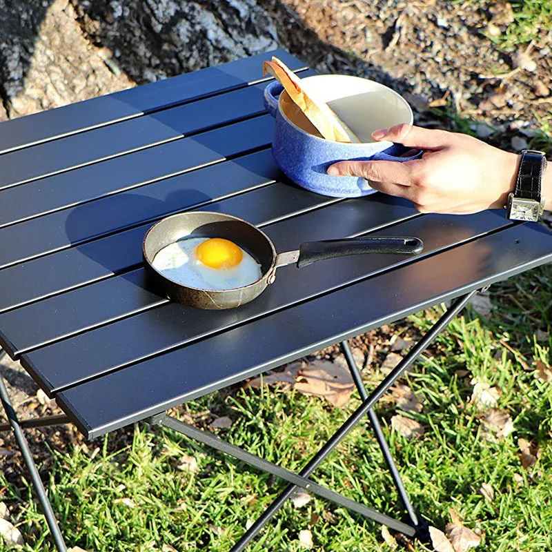 QUAWE Portable Camping Table Folding Garden Aluminum alloy Travel Hiking Table BBQ Accessories Outdoor Table