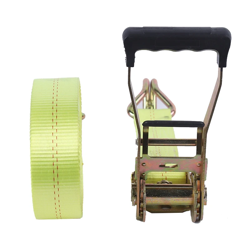 Whole sale  Cheap Price ratchet straps Ratchet Tie Down cargo lashing belt with DoubleJ Hook