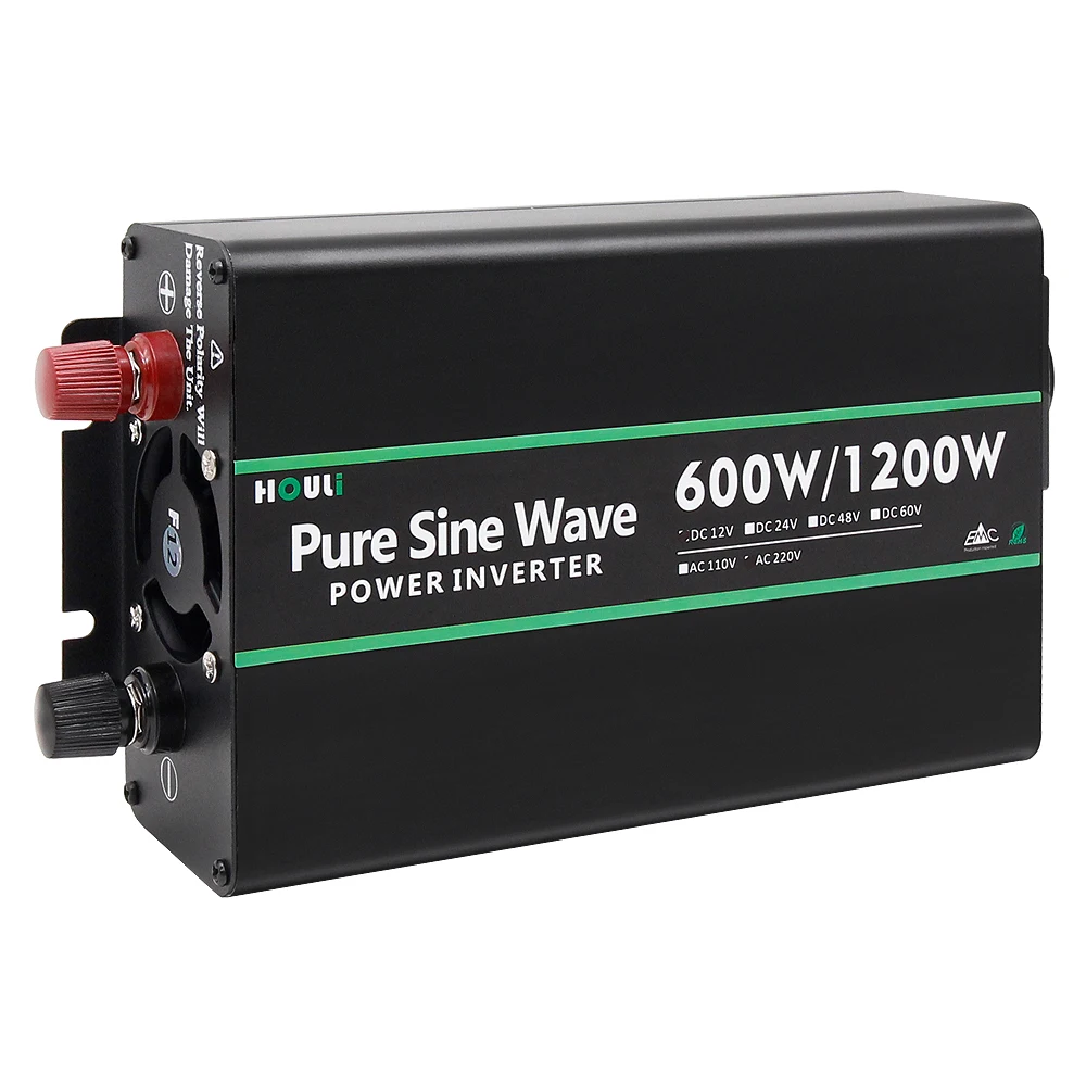 houli Pure Sine Wave 1200W car inverter 12v to 220v converter 12v to 220v power inverter oem china factory price solar inverter