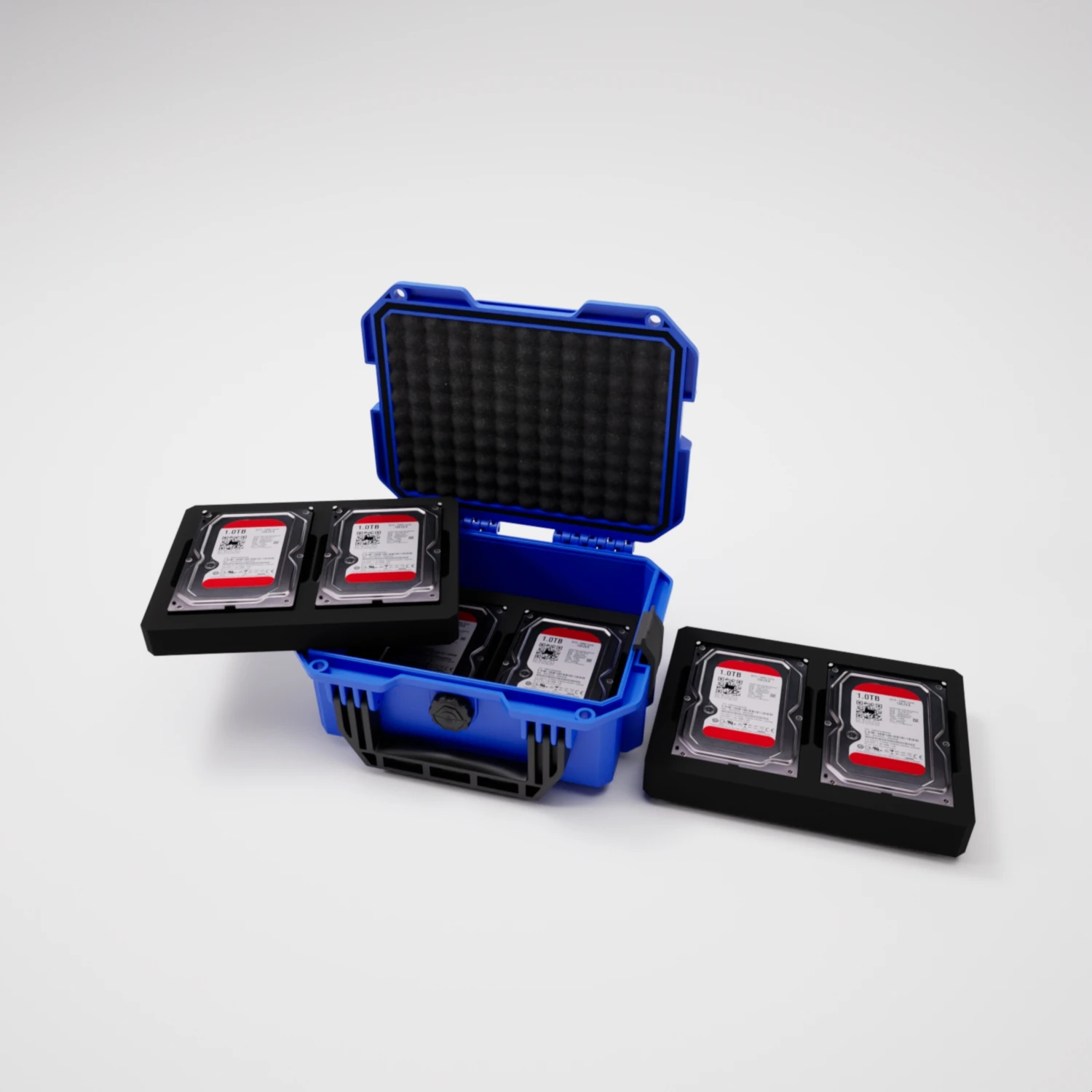 GLARY lockable hard drive disk storage case rugged hard drive carrying case box wholesale hard drive case box manufacturer