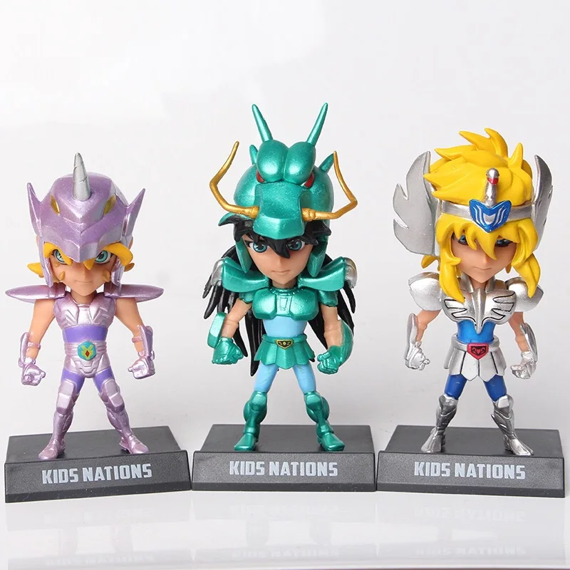 11cm Saint Seiya Figures 5pcs/set Manga Action Figures Cake Decoration