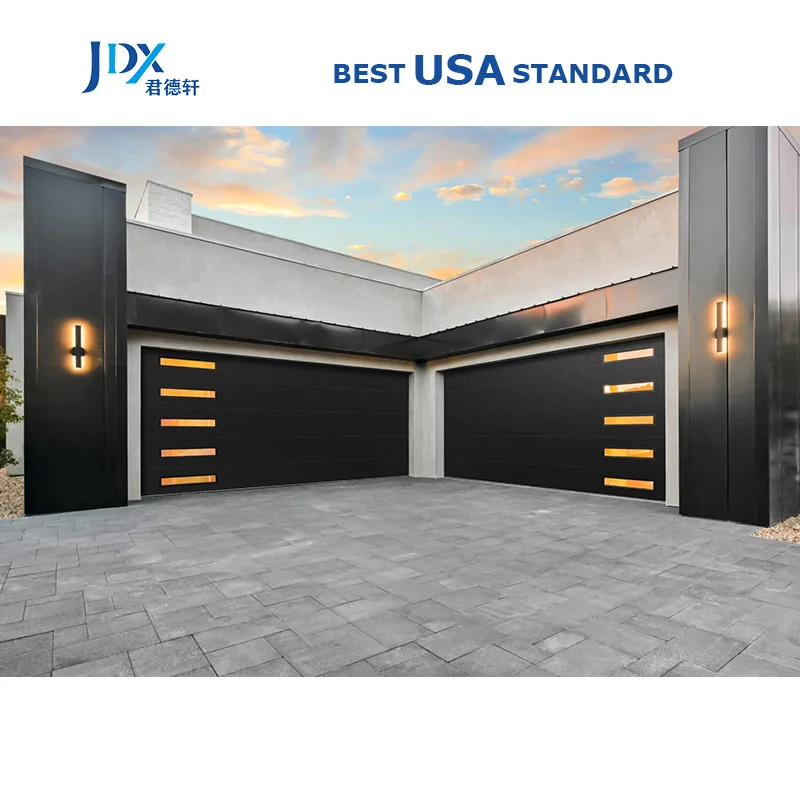 American Modern Aluminium 9x8 Garage Sectional Door For Sales