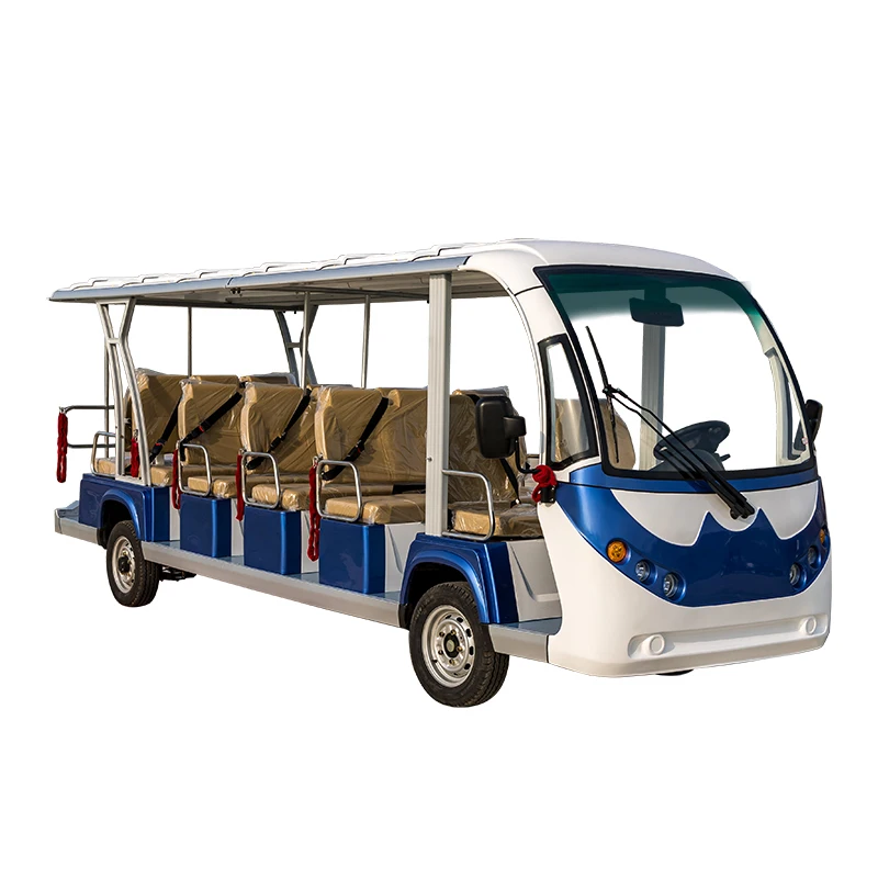 China 18 Seater Electric Tour Coaches City Bus Transport Electric Sightseeing Passenger Bus