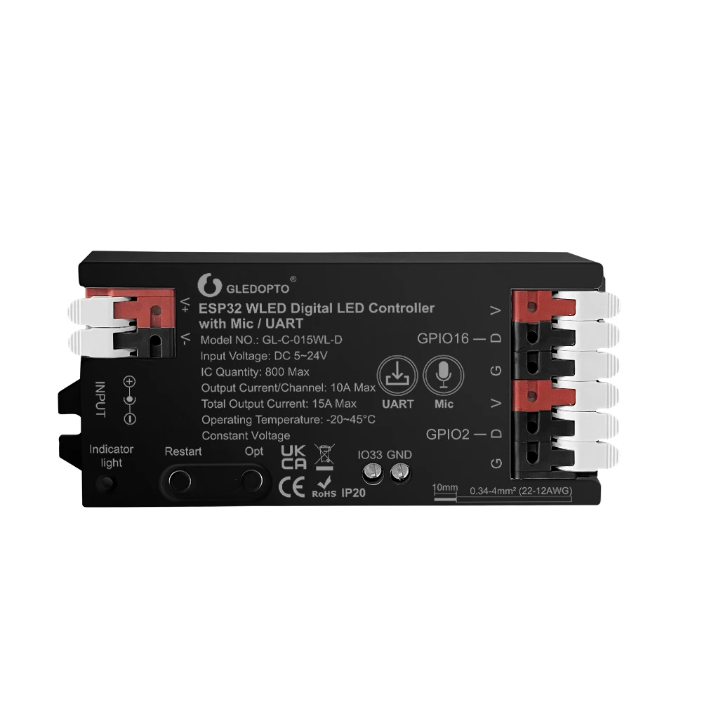 RGB Pixel light controller for color changing lighting 5-24v DC for High performance led lighting