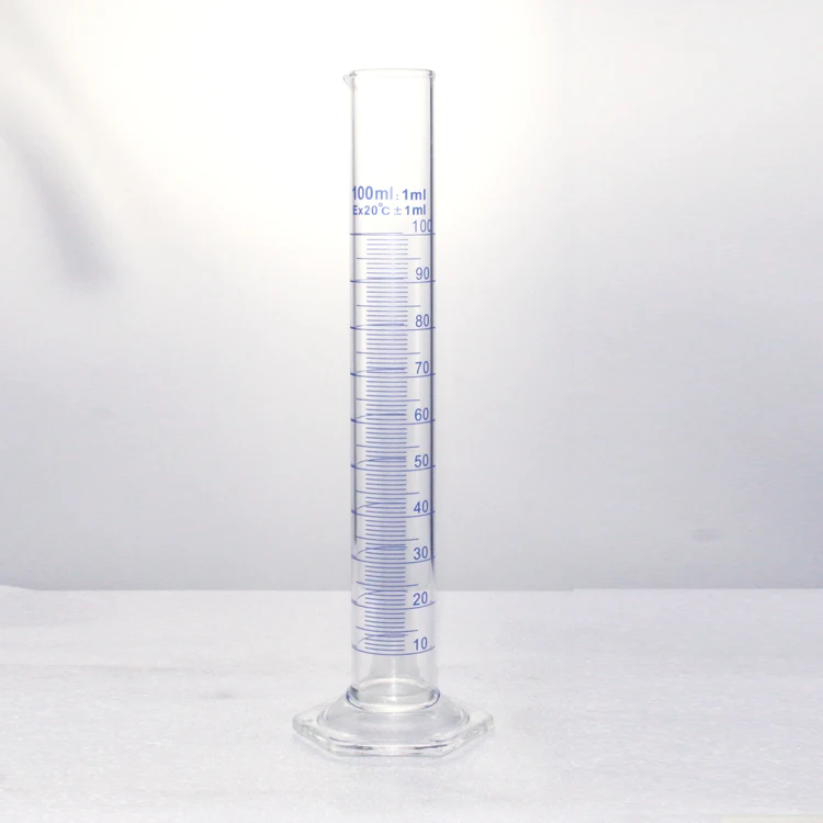 Измерительный цилиндр с носиком и круглым основанием