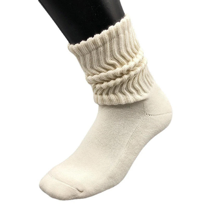 High quality thick cotton girls women slouch socks