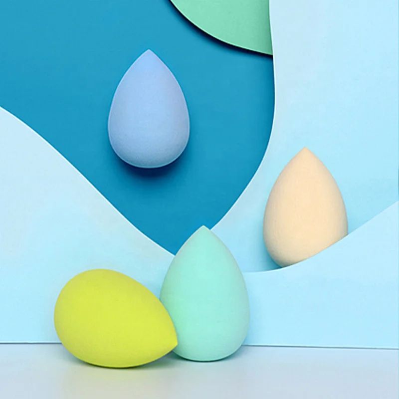 Лучшие продажи экологичные многоцветные мягкие 5 шт смешанные большие губки для макияжа Набор блендеров