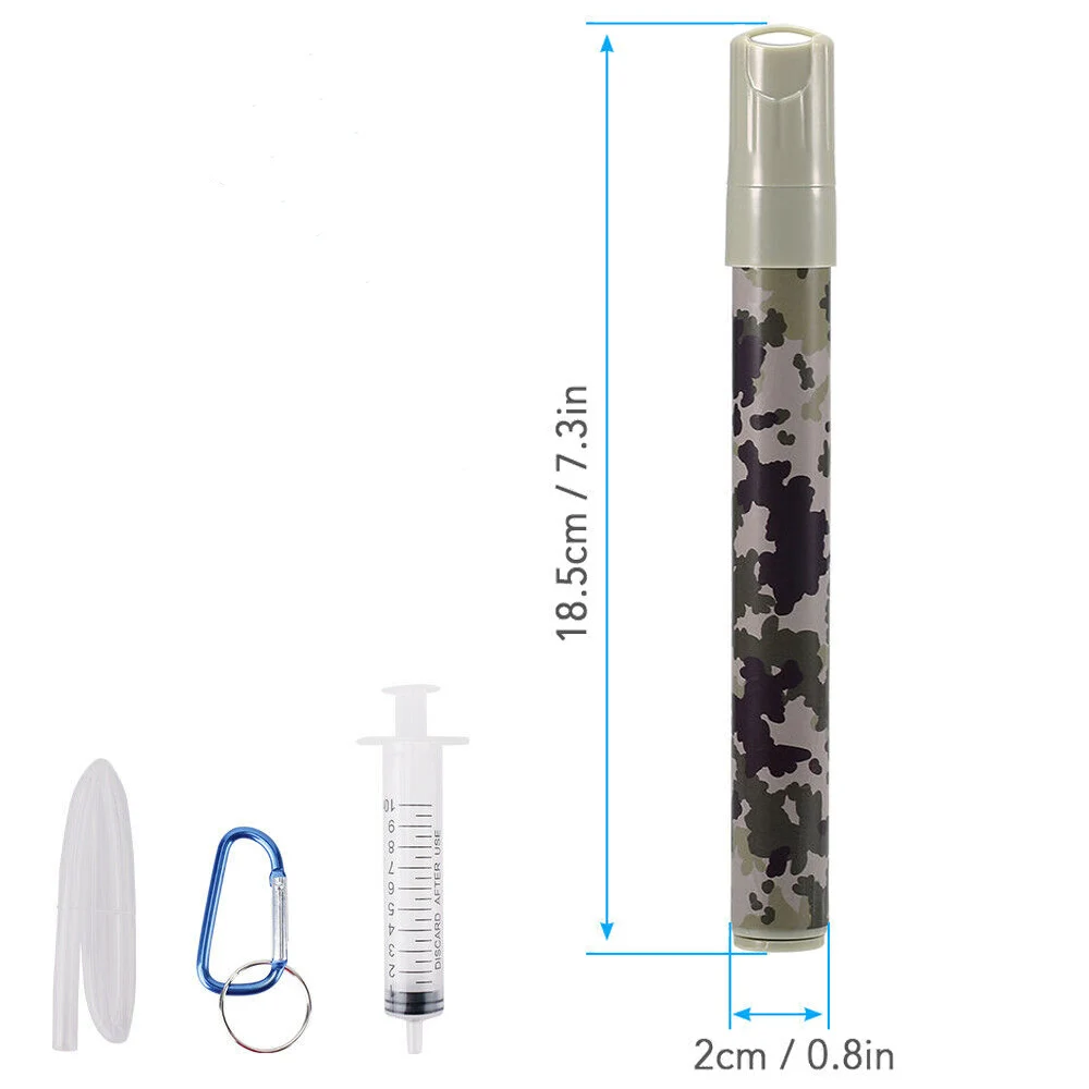 4500 литров портативная фильтрующая трубочка для воды для выживания на открытом воздухе персональная фильтрующая трубочка для очистки воды