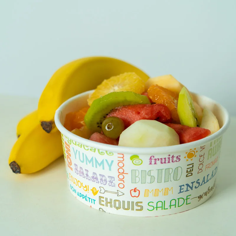 Одноразовая бумажная Салатница 25 унций с пла/ПЭ покрытием 750 мл