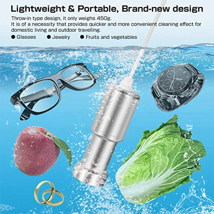 Professional Mini Immersible Ultrasonic Cleaning Machine Household Ultrasonic Cleaner For Cleaning Fruits Dish Clothes