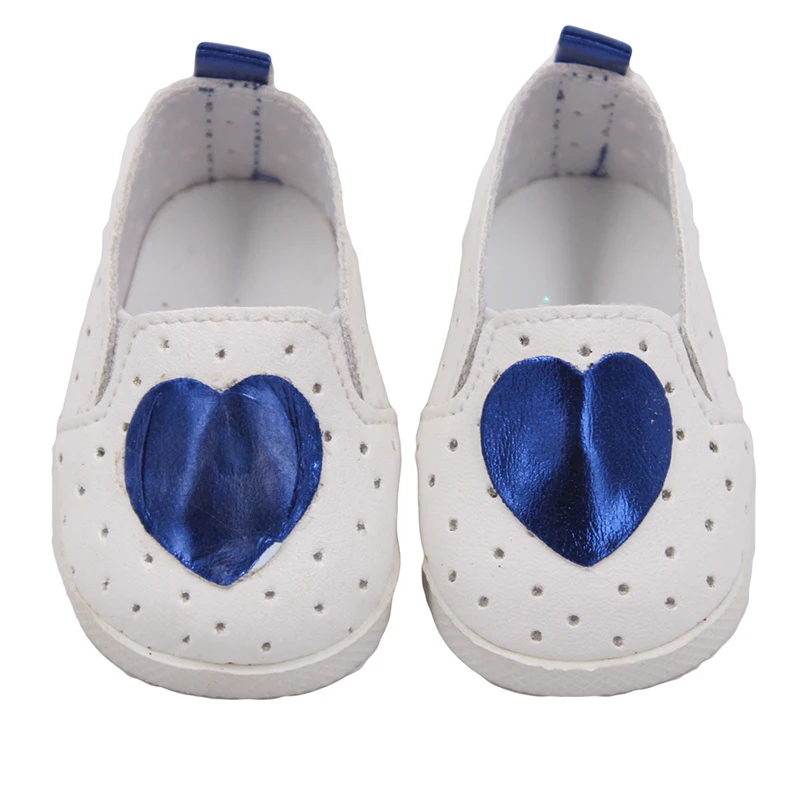 Heart 4 Colors Shoes for New Born Baby Dolls Cute Shoes for 18 inch Baby Doll Shoes