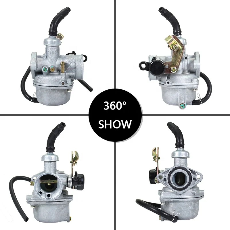Motorcycle Carburetor Assembly Bicycle Engine Carburetor Premium Electric TH90 19mm Aluminum Alloy Motorcycle Moped PHVA Style