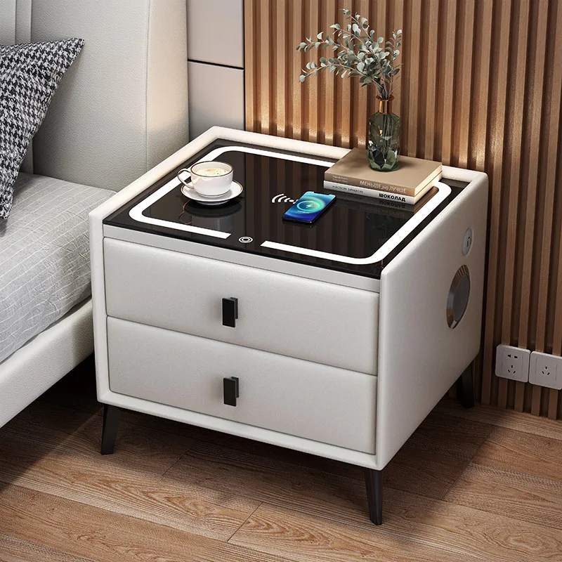Intelligent Bedside Table with App Control and Ambient Night Light