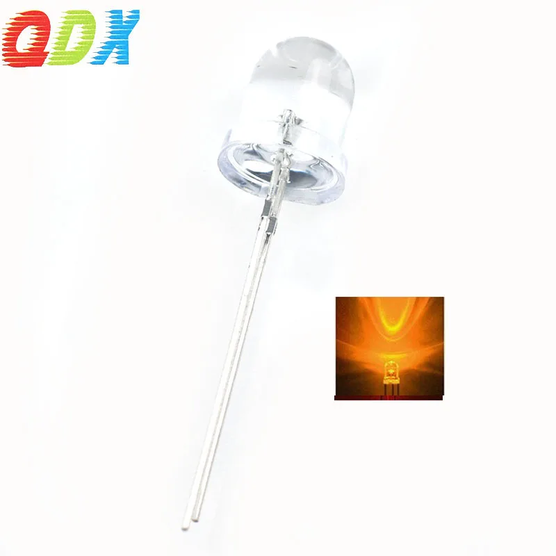 China Factory sales  led diode 8mm  white hair yellow diffused super bright   LED Encapsulation Series led module 500pcs/bag