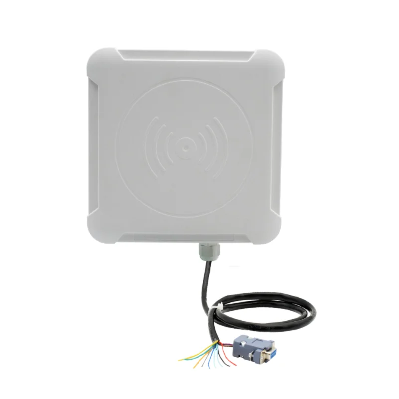 UHF RFID Integrated Reader Vehicle Identification RS232 485 UHF RFID Long Range RFID Reader Antenna 6dbi Gain LED Light with SDK