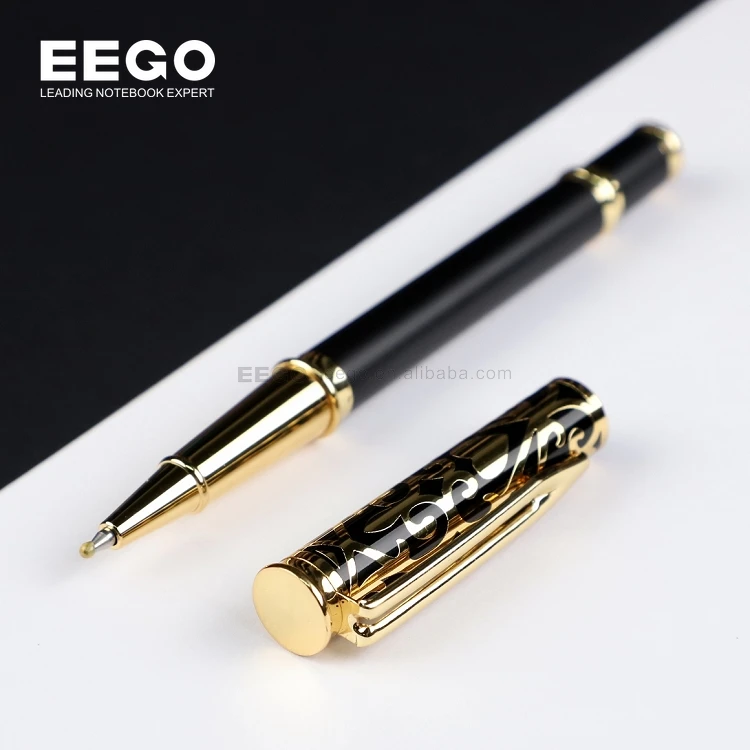 High Quality Personalised Premium Fancy Gift Metal Pen Ball Point Black Branded Gel Pens With Custom Logo