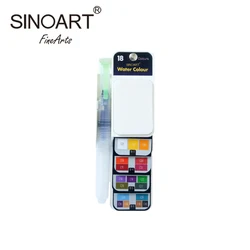 18 33 42 Colors Artist Mini Portable Box Pocket Watercolors Travel Set For Outdoor Painting