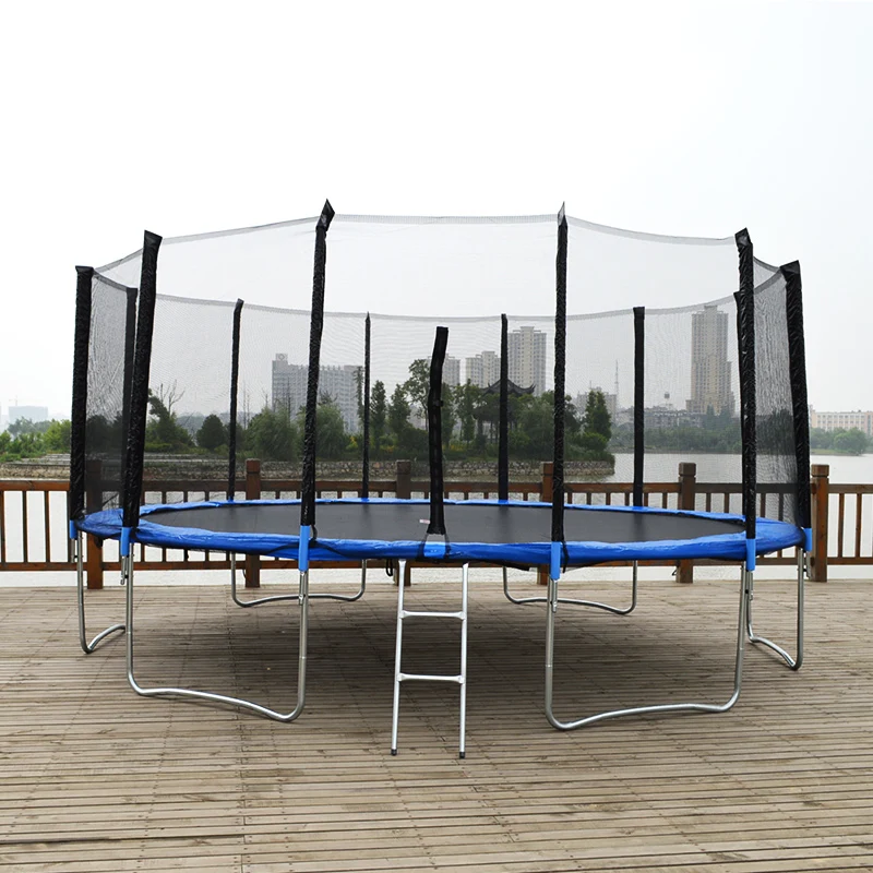 Китайский завод, лидер продаж, 16-футовый длинный УФ-защитный Овальный недорогой прямоугольный батут