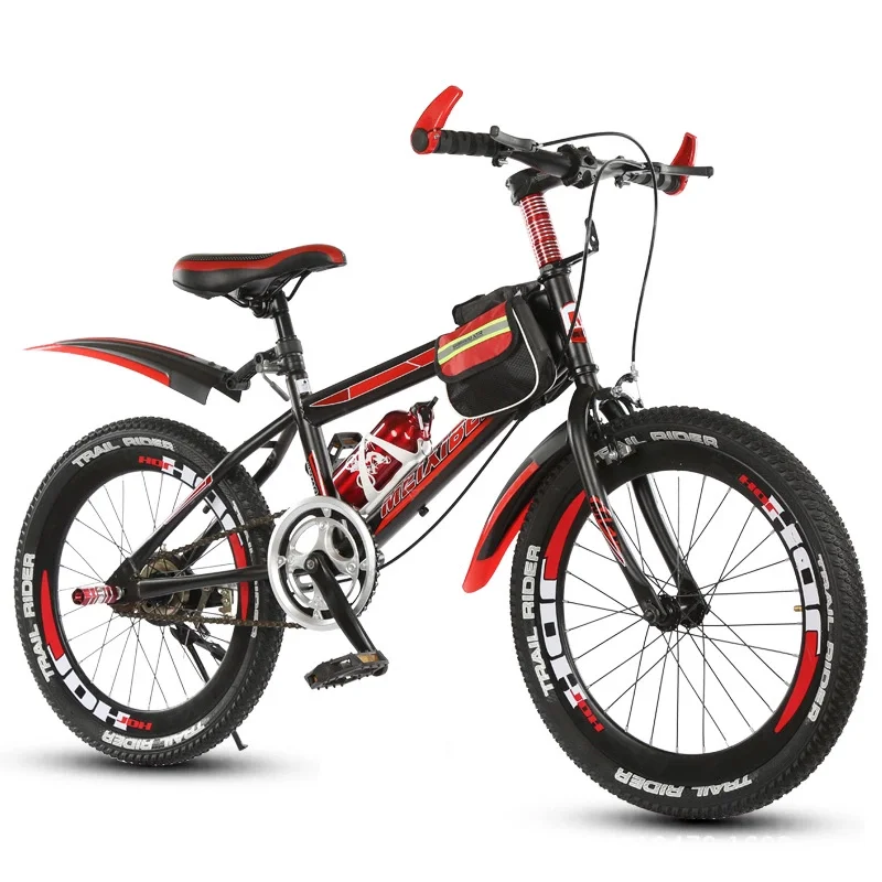 Wholesale cheap black red blue pink green 18 20 22 inch children high-carbon steel student bike 20inch cycle 12 years children