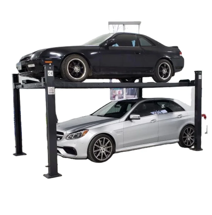 4 Ton Hydraulic Parking Lift 4 Post Car Lift for Storage And Workshop Servicing