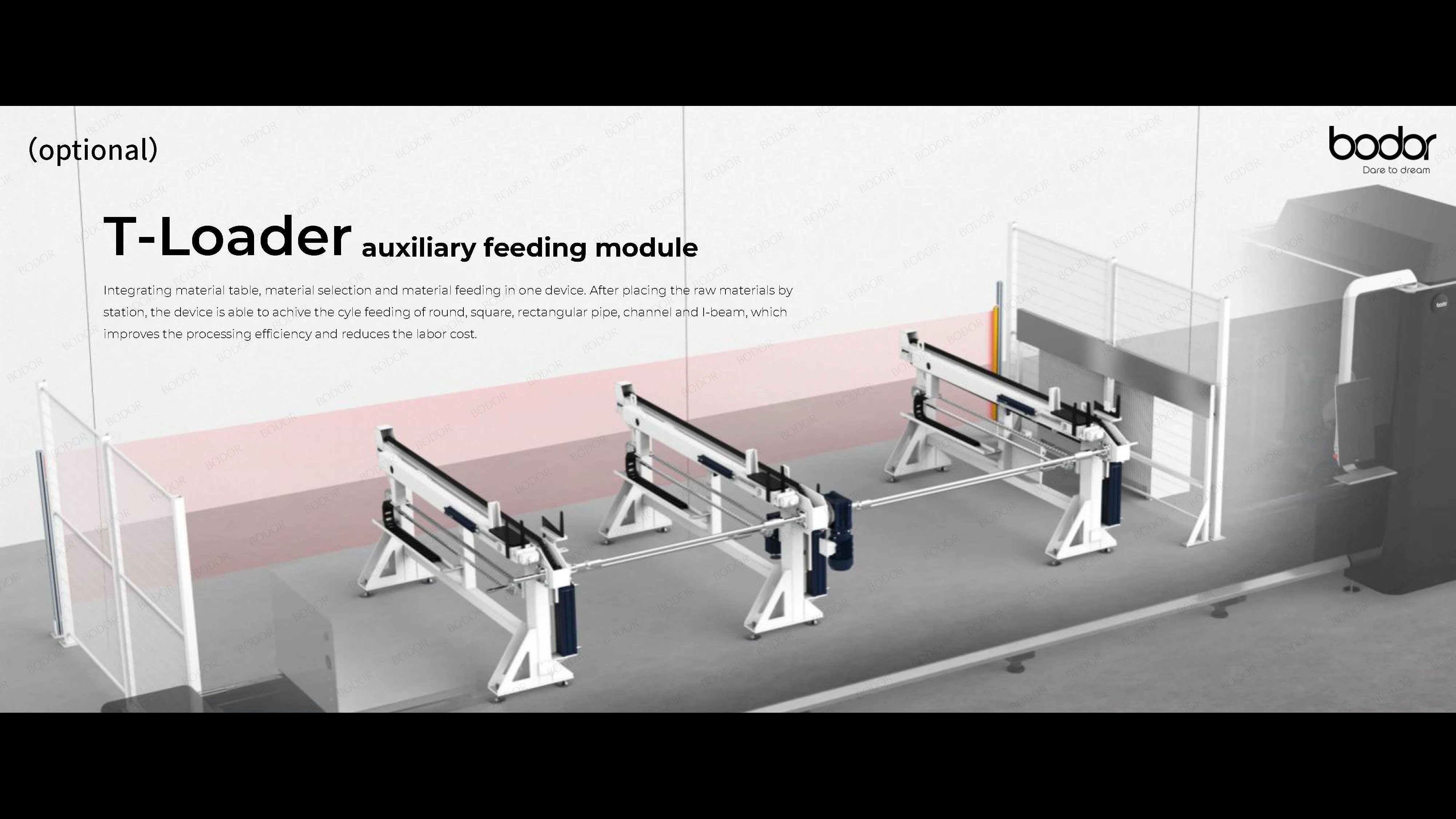 Bodor High-Performance T Series 6000w Cutting-Edge Laser Processing Machine for Metal Tubes - High Efficiency
