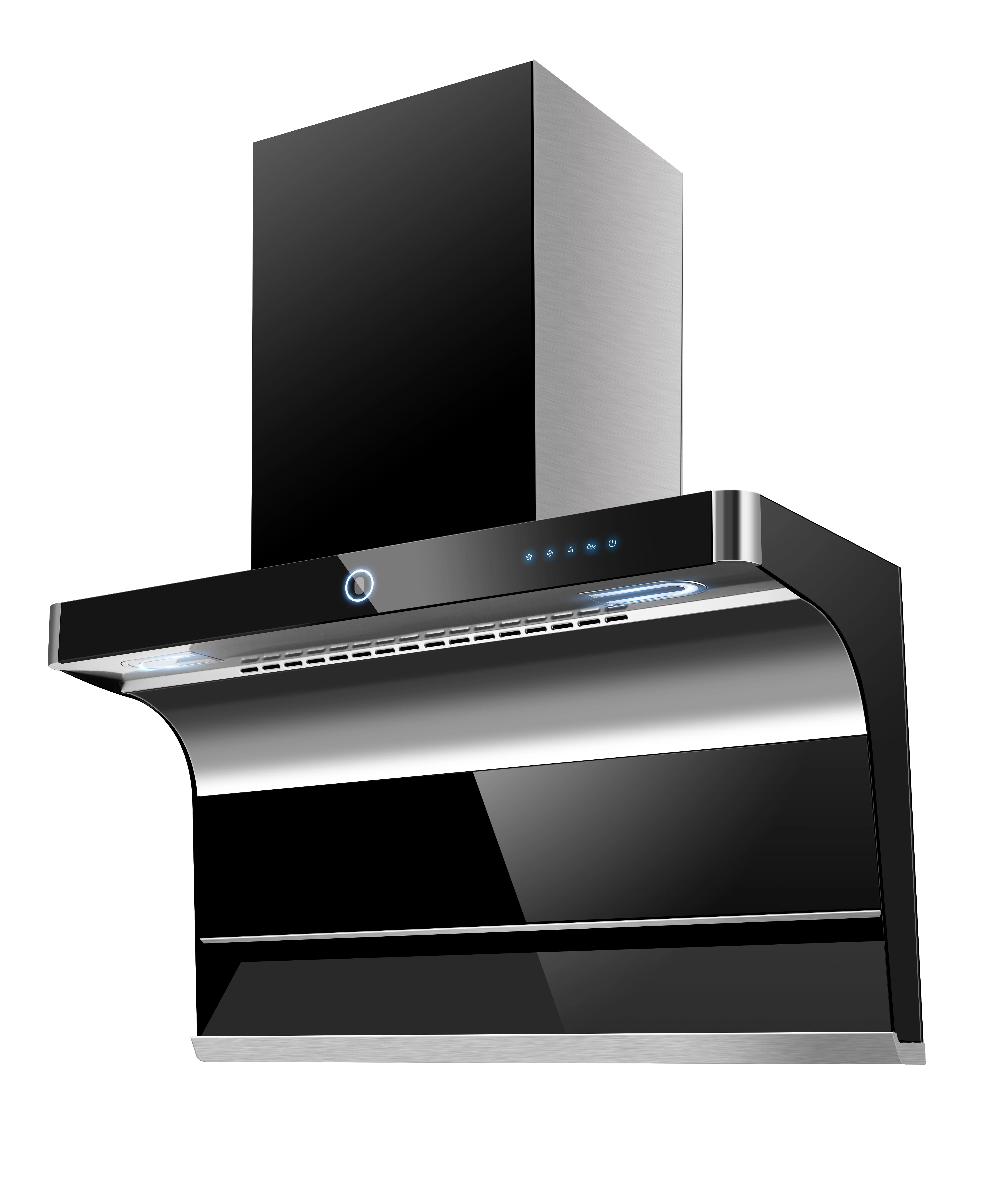Good price stainless steel best kitchen fume extractor commercial energy-saving high suction range hood