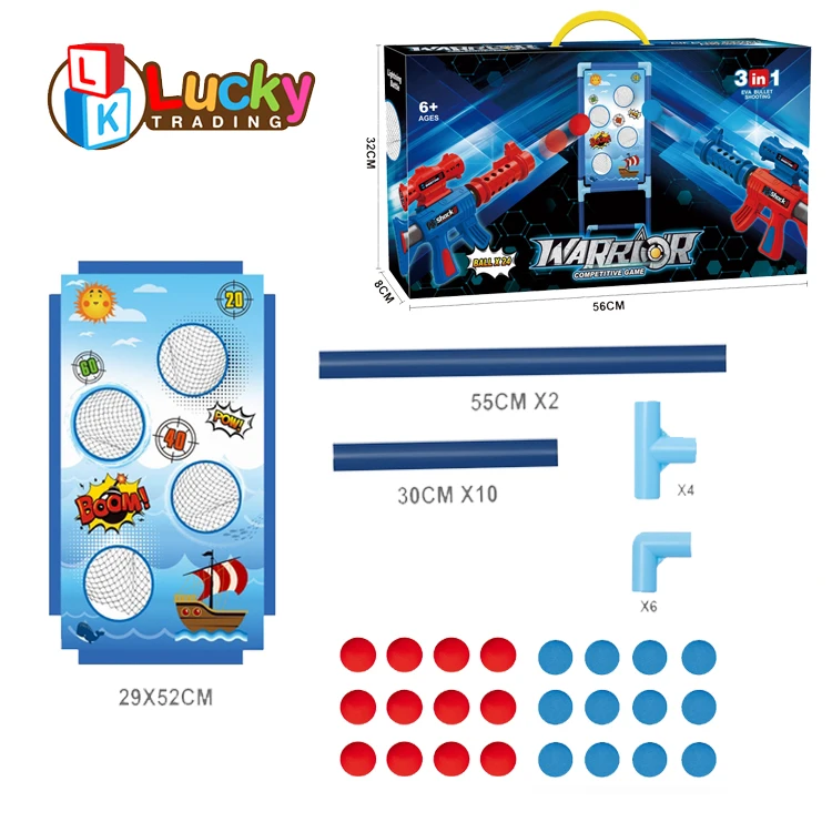  Игрушки для мальчиков стреляющая игра 2pk пенопластовый шар воздушная игрушка пушки с стоящей стрельбой пистолет