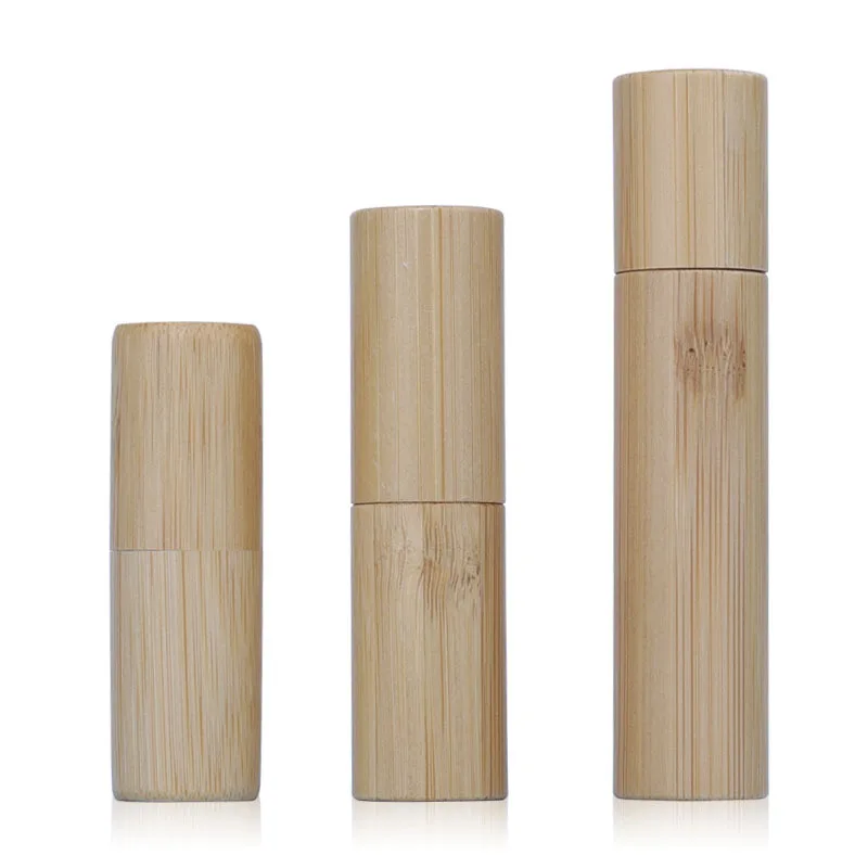 Private Label Natural and Environmental Package 3ml 5ml 10ml Bamboo Wooden Essential Oil Bottle Perfume Roll On Bottle