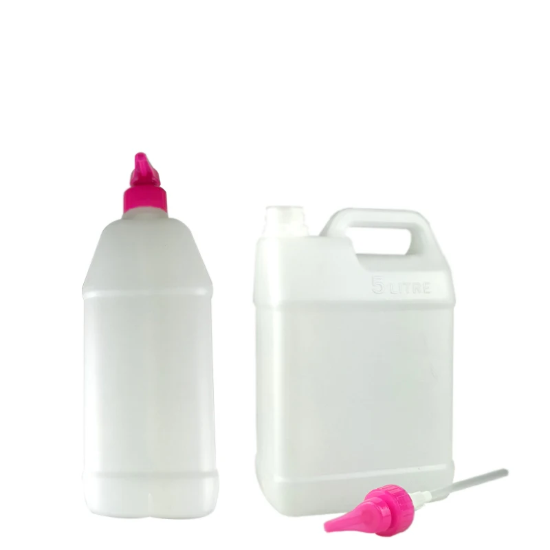 5L HDPE Plastic Washing Detergent Bottle With Pump Dish Washing Bottle Factory Supplier Wholesale